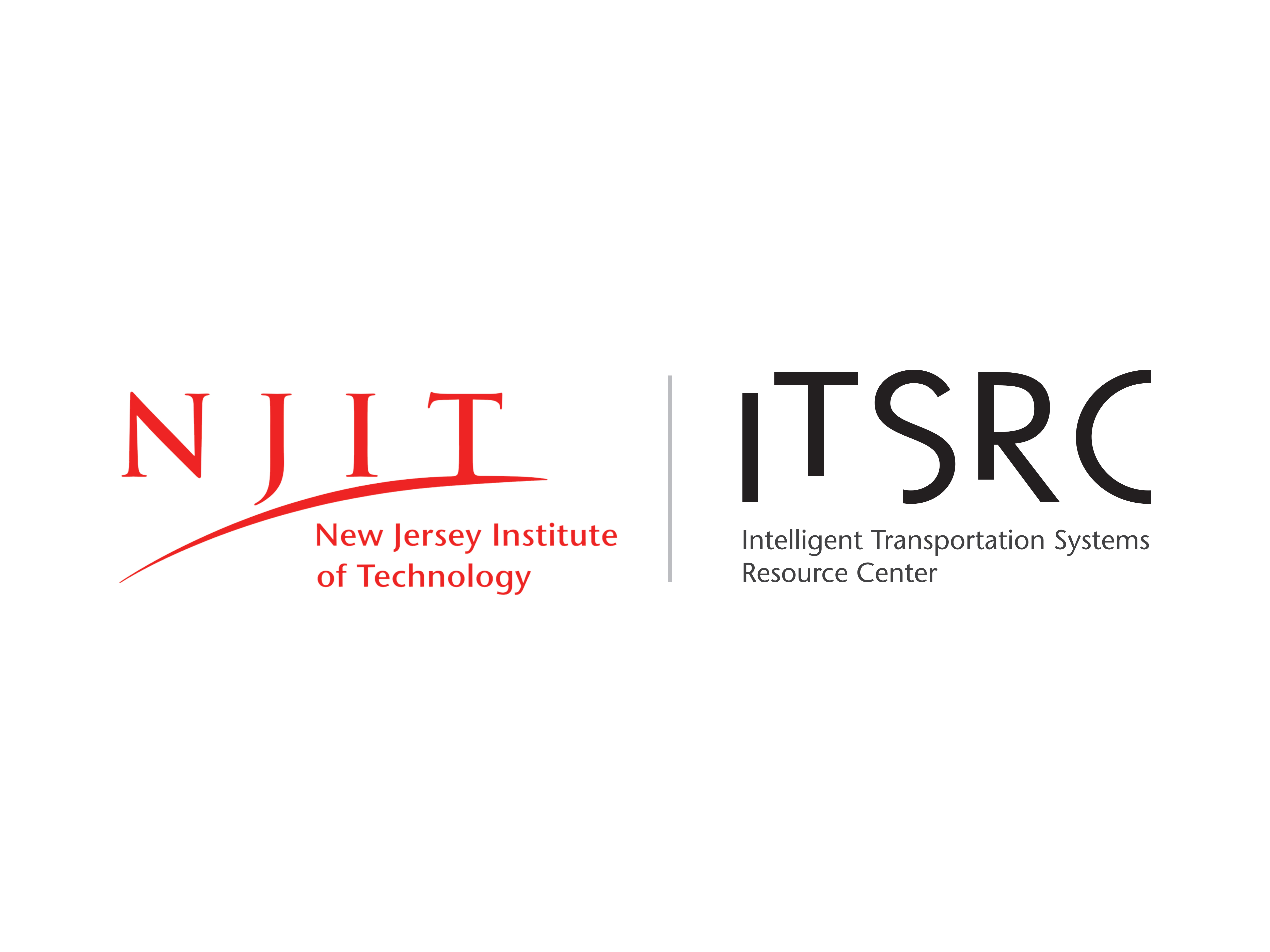 ITSRC logo accompanied with NJIT in primary red