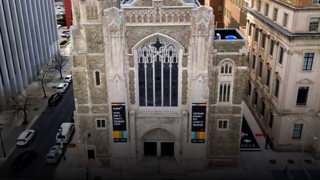 Audible Cathedral in Newark aerial view