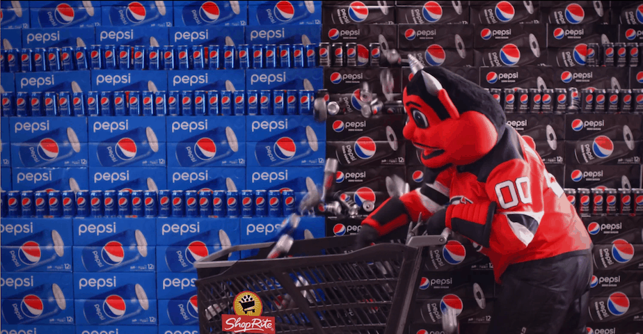 NJ Devils Pepsi tv commercial still