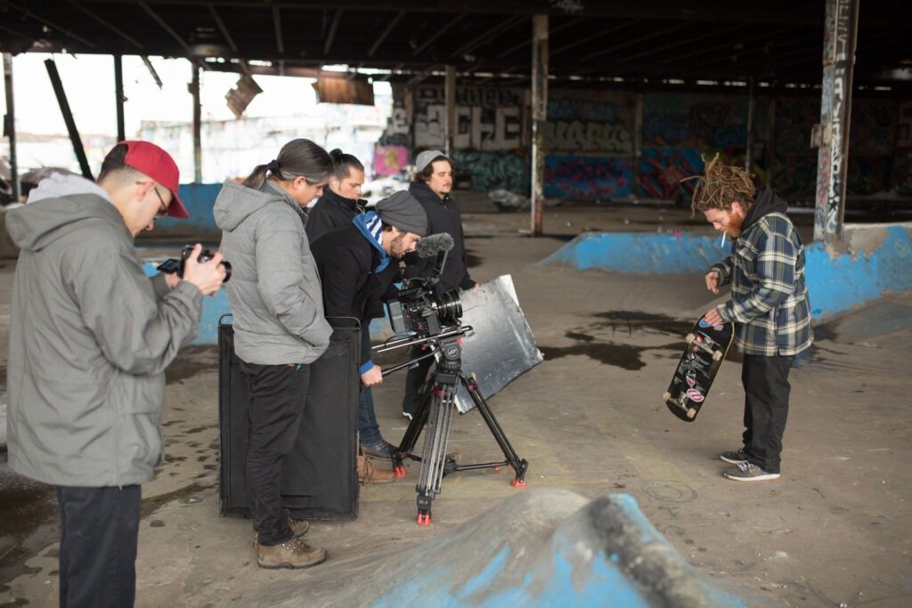 DreamPlay BTS OLLIE_Li 3_WEB Crew capturing scene at skate park