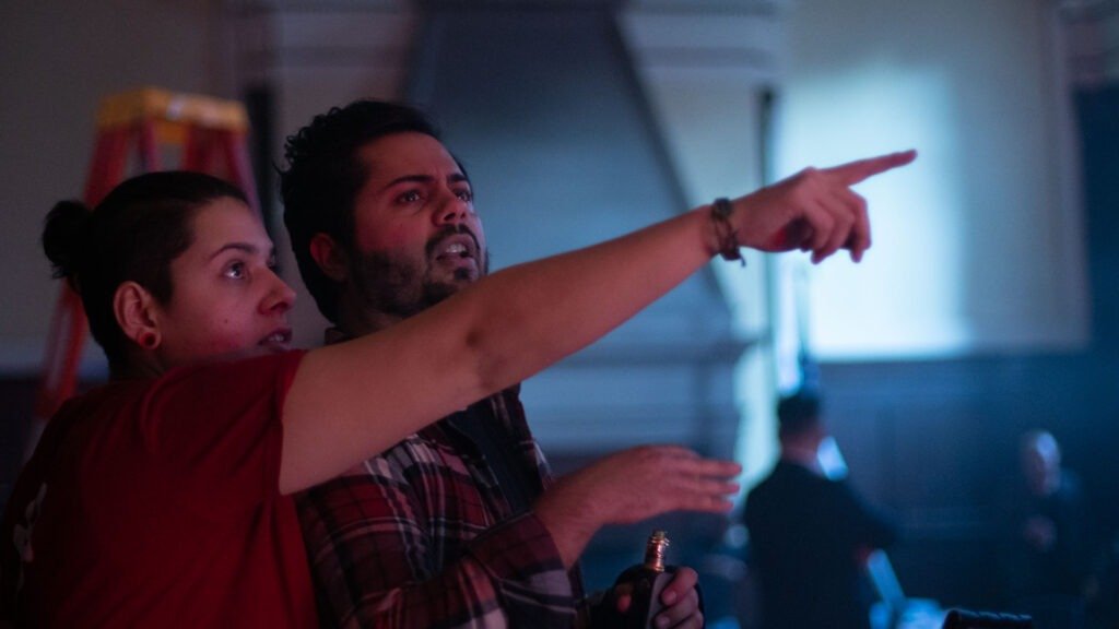 DreamPlay_BTS_Tap-with-Me_002_WEB 1st Assistant Camera and Director discussing location and camera positions