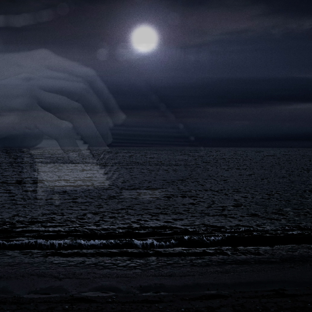 Emerge Part 3 Moonlit beach with a ghost hand playing piano