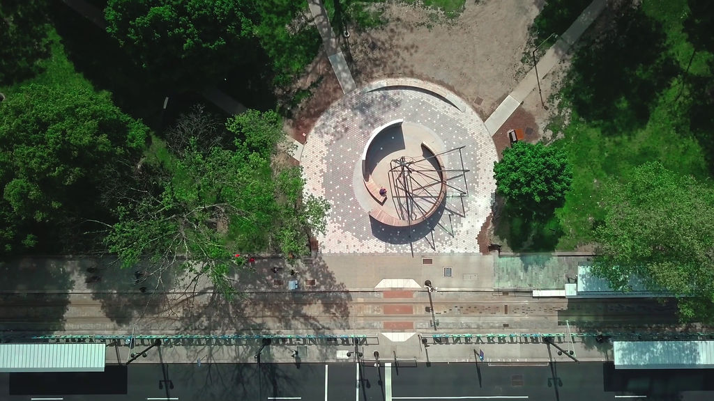 Top-Down View of the Harriet Tubman Monument