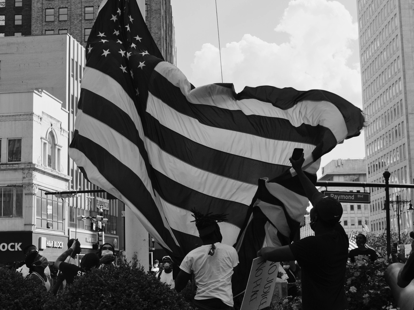 BLM march in downtown Newark