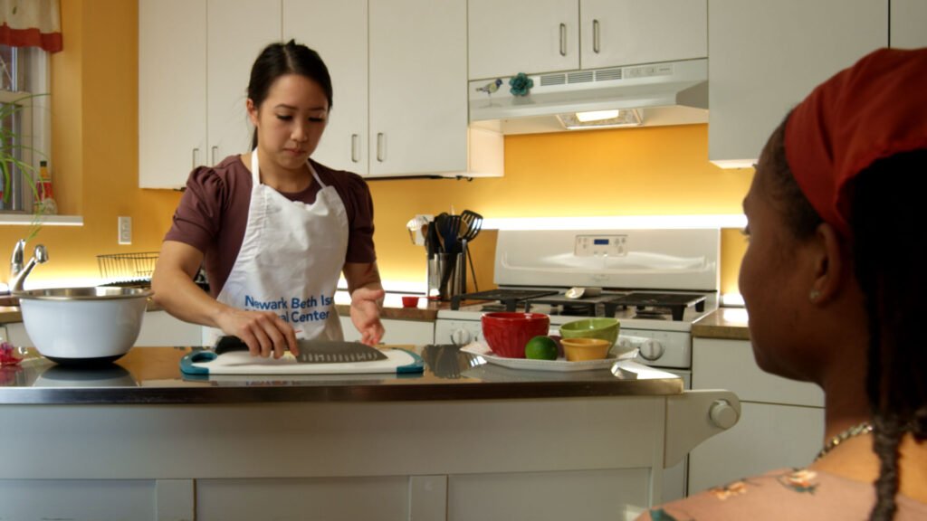 Women's Wellness Food Pantry cooking demonstration