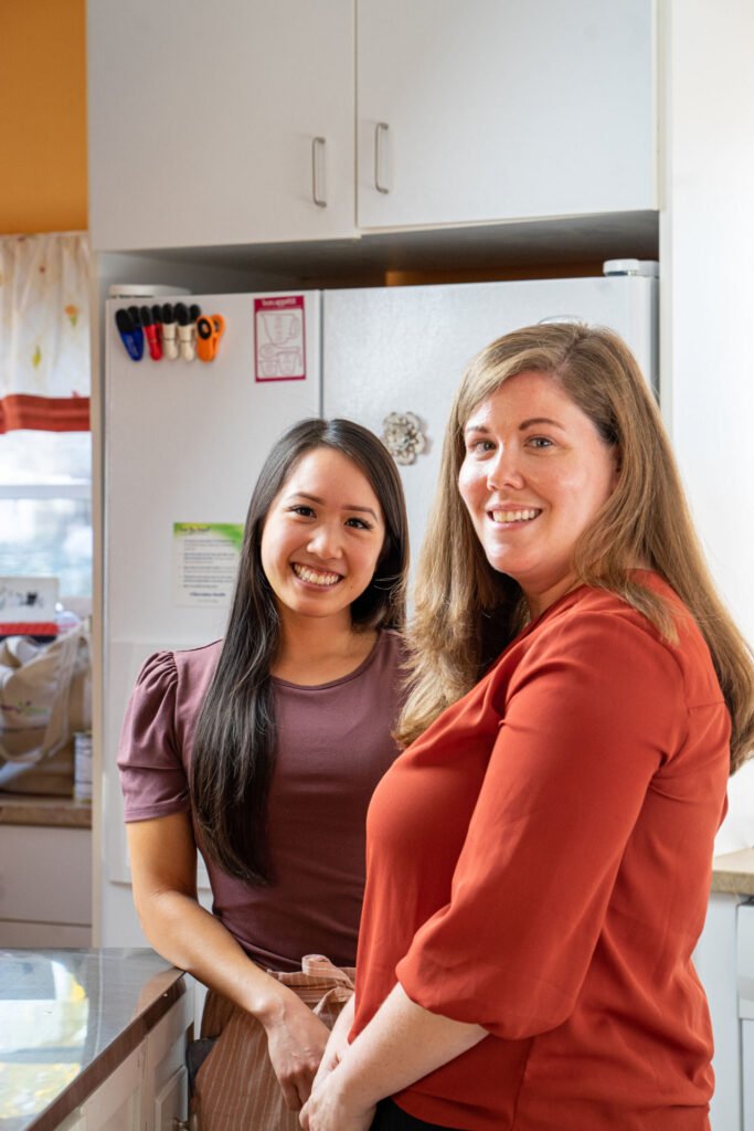 Emily Ho and Molly Fallon-Dixon at The Beth Women Center - Photo by Sofia Tome