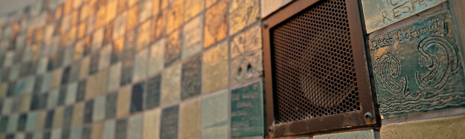 Harriet Tubman Monument speaker playing Audible's Monumental audio.