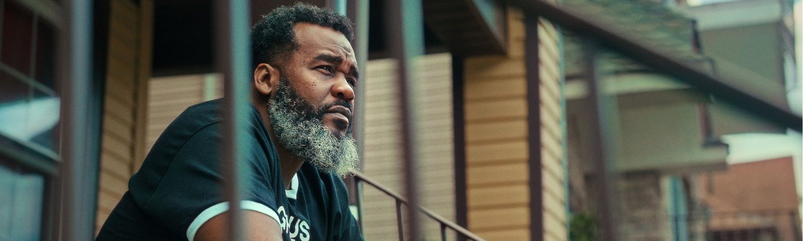 George sitting on his porch