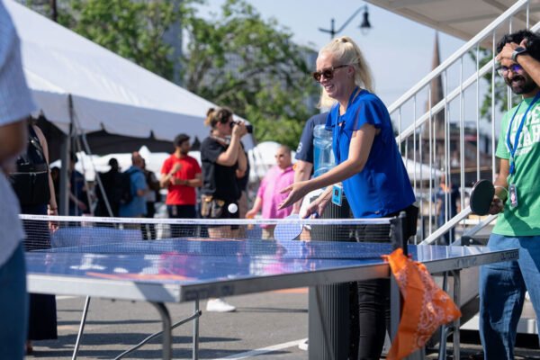 Audible Summerfest_Guests playing ping pong