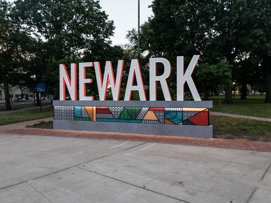 Newark Sign at the tip of Lincoln Park